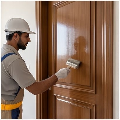 دهانات ابواب خشب - معلم دهان ابواب
